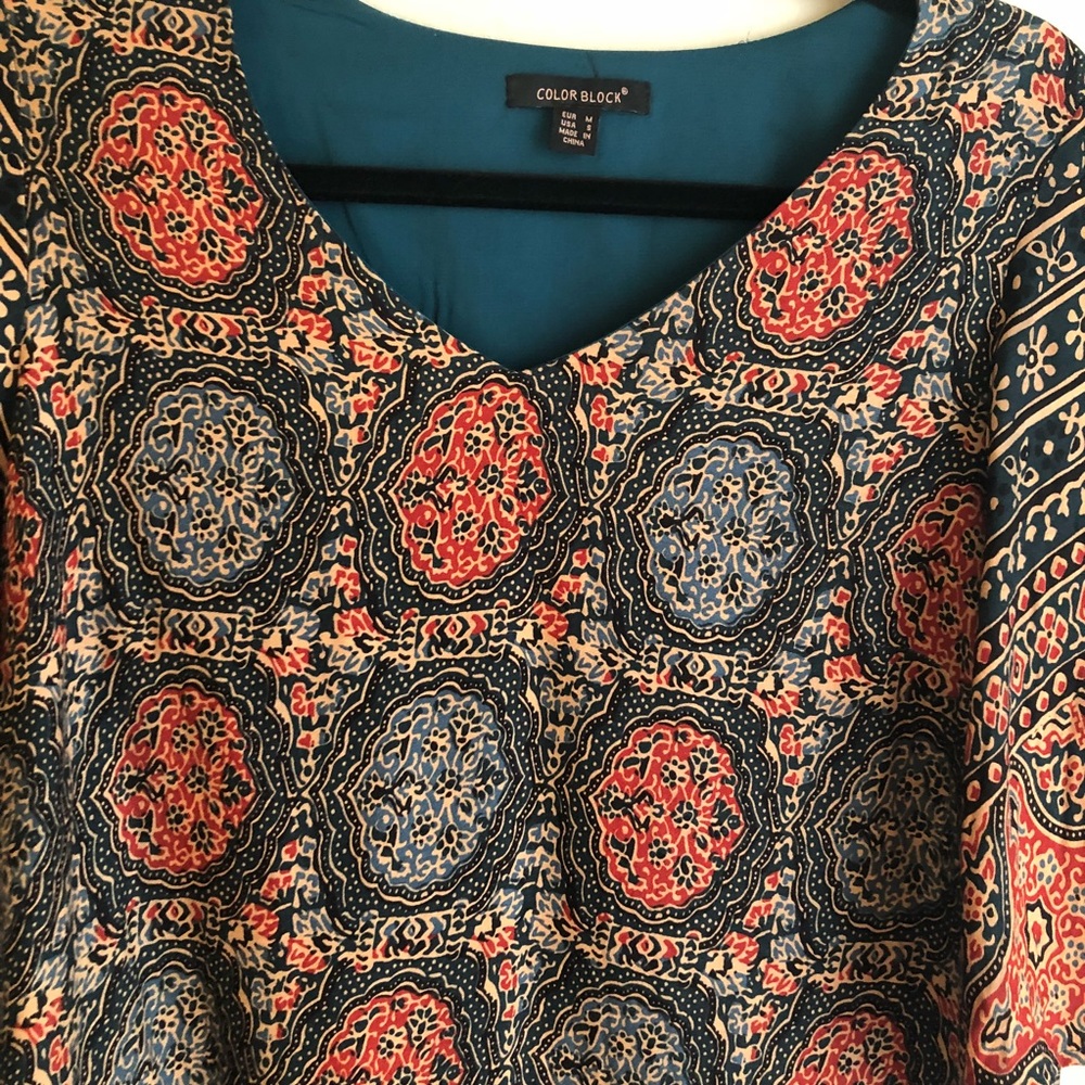 Tribal Printed Shift Dress - Picture 2 of 4